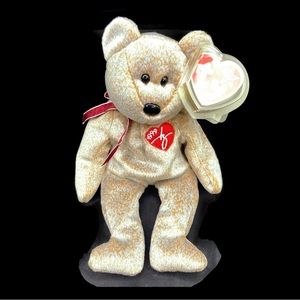 Vintage Ty Beanie Baby Original with Tags Signature 1999 Bear, Rare Like New